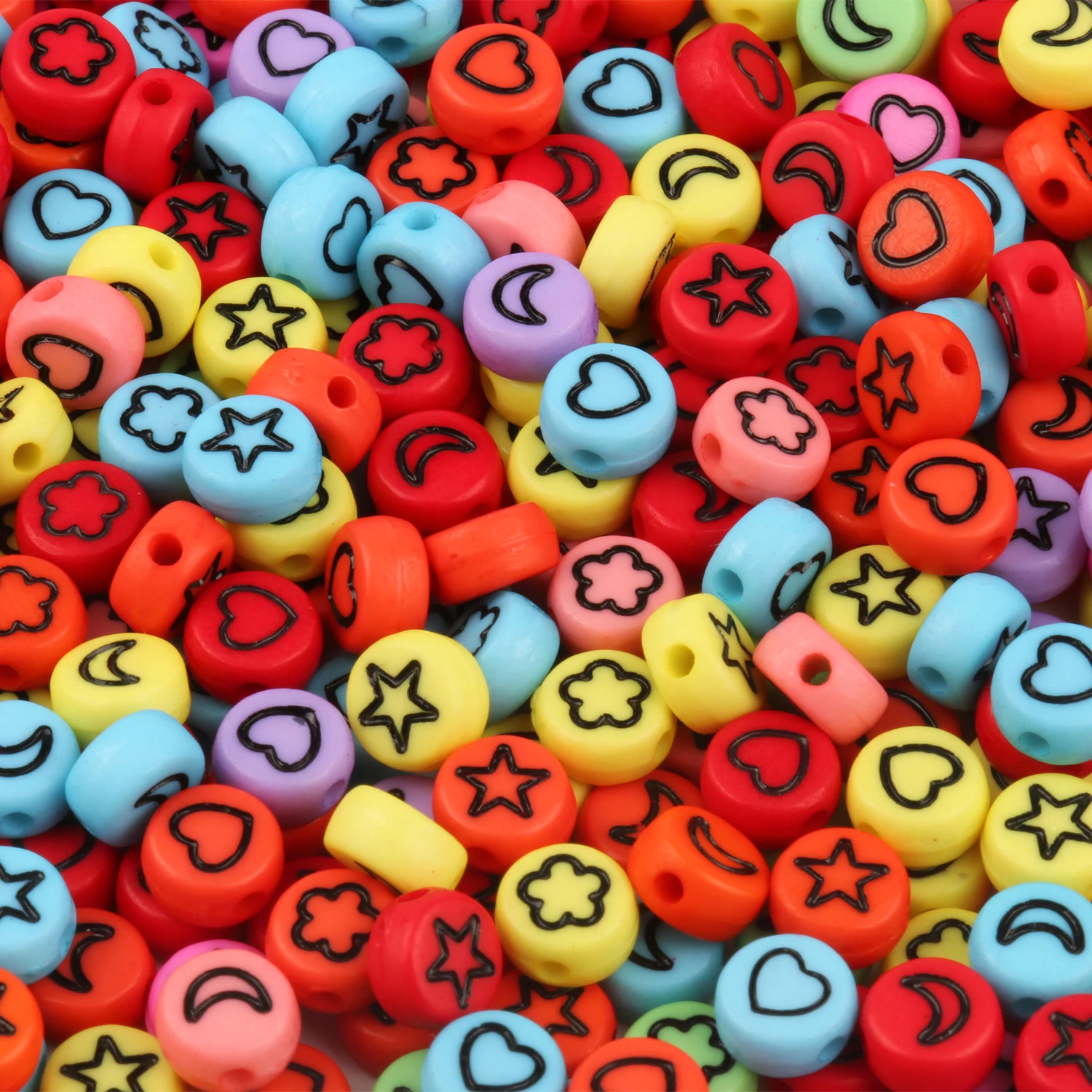Vibrant Alphabet Acrylic Beads