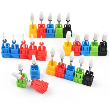 

1 Pcs Ceramic 3/32" Nail Art Drill Bits 23 types Milling Manicure Cutter File Electric Device Machine Accessory Tool Deburring
