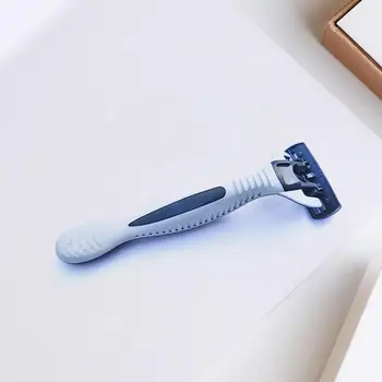 

1 knife holder + 6 cutter head stainless steel 6-layer razor manual vintage blade razor men's E1P4