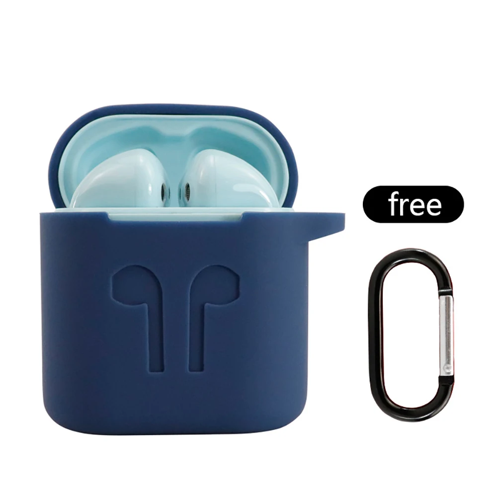 Футляр для наушников для huawei Honor FlyPods Bluetooth беспроводной защитный чехол для наушников Аксессуары силиконовый чехол с крюком - Цвет: 4