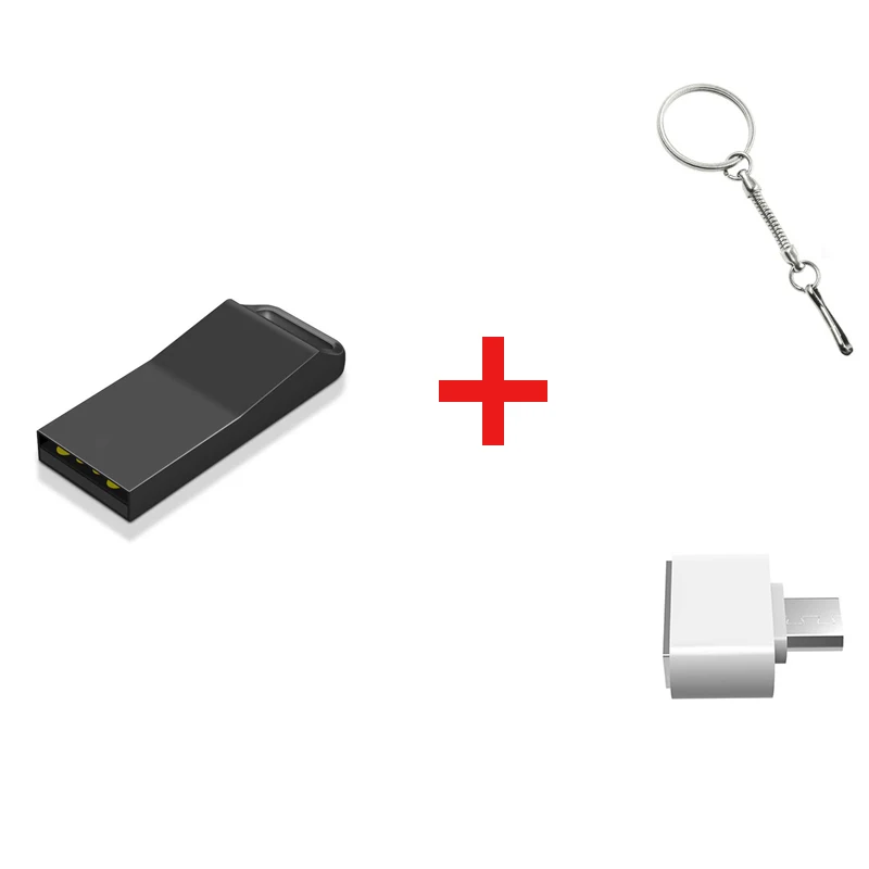 Бесплатный Логотип по заказу мини USB 3,0 памяти Водонепроницаемый USB флэш-накопитель 128 ГБ U диск ключа флэш-накопитель 64 ГБ 32 ГБ оперативной памяти, 16 Гб встроенной памяти, 8 Гб флэш-накопитель - Цвет: free micro adapter