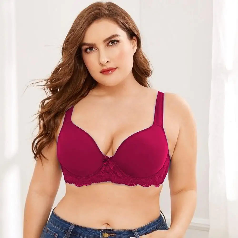 

Women's Bra Top Push Up Plus Big Large Size for Fat Person Seamless Comfortable Underwire Bra Lingerie Underwear Intimates