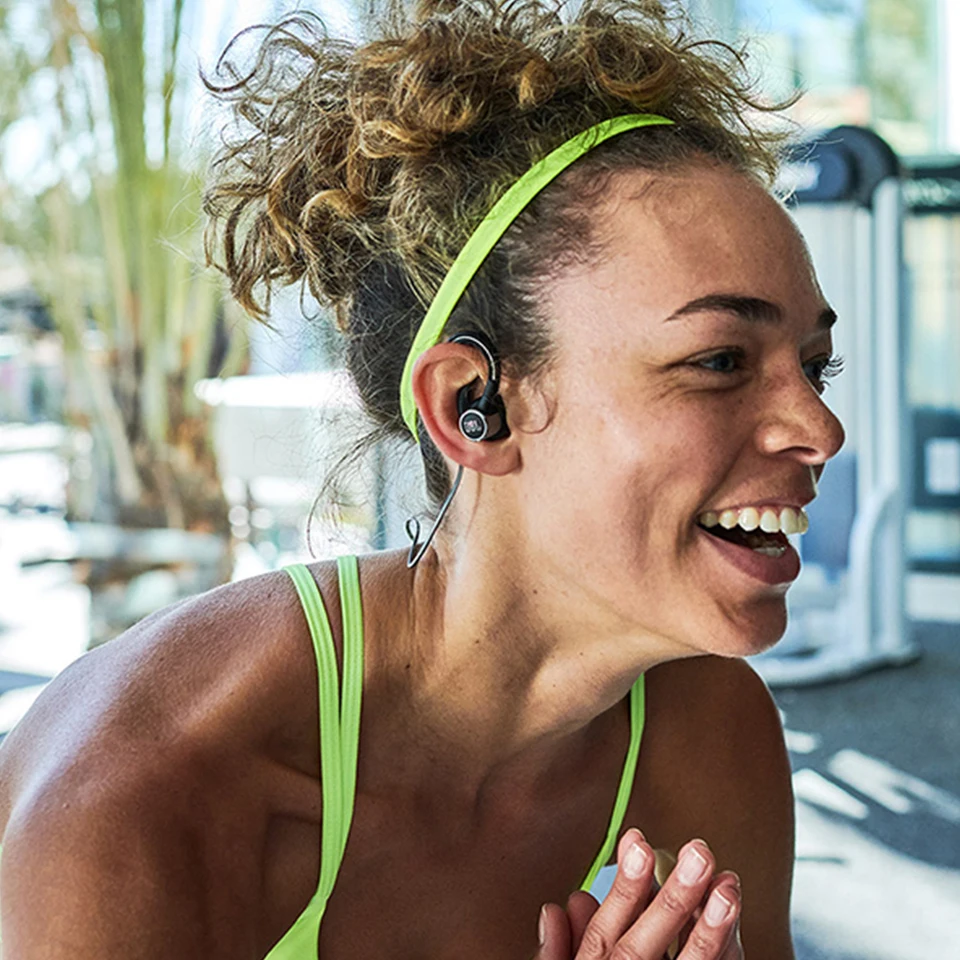 JBL Reflect Contour 2 Wireless Bluetooth Sport Headphones 3 Button Remote with Mic IPX5 Sweatproof Gym Headset Bass Earphones
