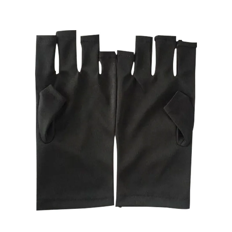 Горячая 1 пара УФ-защитные перчатки дизайн ногтей гель перчатки с защитой от УФ светодиодная лампа для сушки ногтей светильник радиационная защита ногтей инструмент
