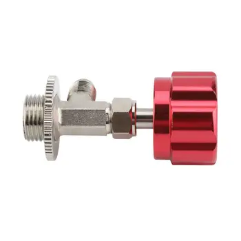 

Can Car AC opener Tap Valve Red Cover M14 1/4 R134a Accessory Tool Parts
