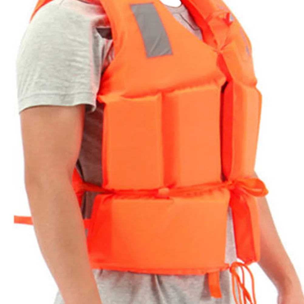 Lightweight Adult Nylon Foam Swimming Size with SOS Sport Durable Water Life Jacket Supplies Adjustable Life Whistle Jacket Vest abs high decibel classic whistle with mouth guard lanyard whistles for safety rescue pe teachers football basketball referee