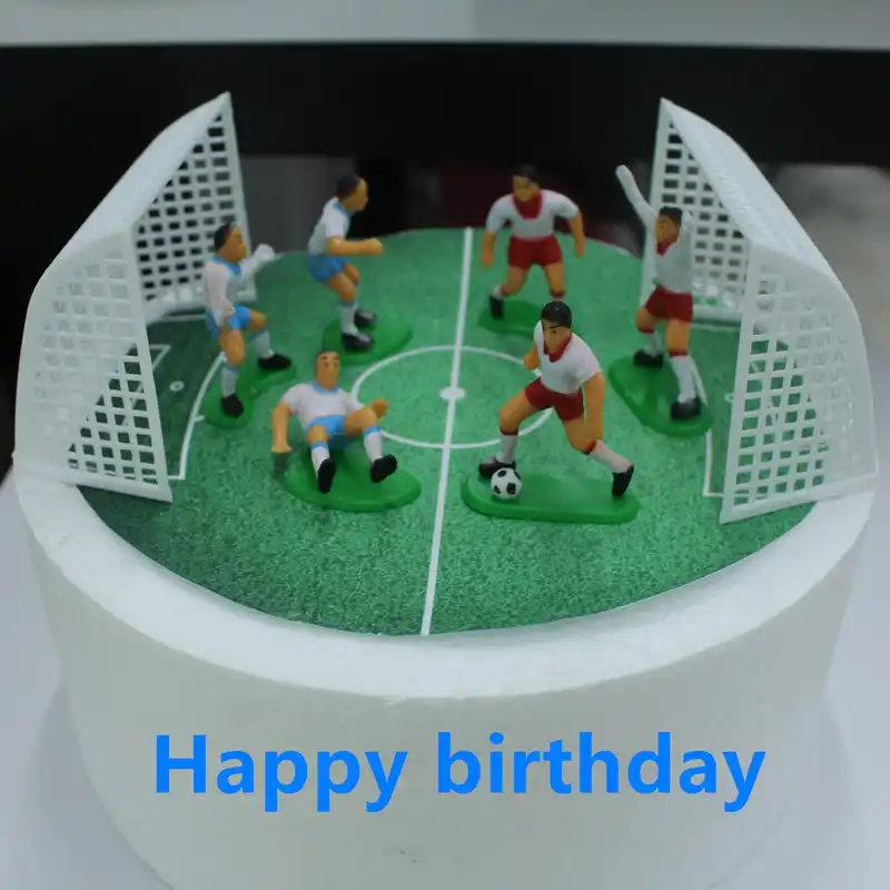 Football Jeu Joyeux Anniversaire Gateau Decoration Ensemble Decorations De Gateau Articles De Fete