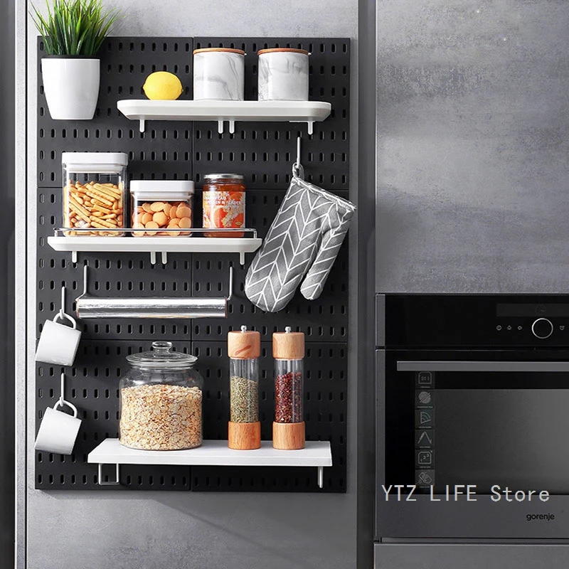 Home Closet Organizer Storage Shelf Wall Shelf Free Punch Self-adhesive Kitchen Toilet Bathroom Multifunction Rack Container - Racks & Holders - AliExpress - Products to Organize Your Kitchen