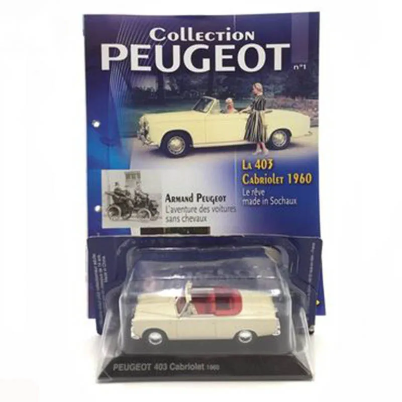 1/43 масштаб сплава Модель автомобиля peugeot 403 Cabriolet 1960 трансформер классический автомобиль литье под давлением Игрушка Модель Детская Коллекция подарков