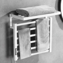 

Waterproof Heater For Towel Rail Thermostat Carbon Fiber Heating Electric Heated Towel Rack Warmer Electric Drying For Bathroom