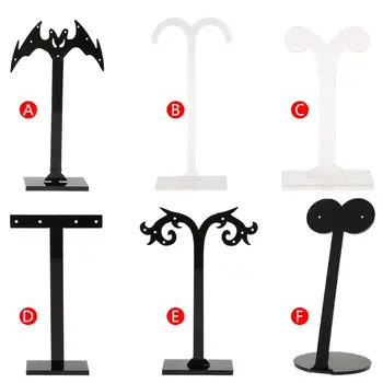 

3 Pcs/Set Earrings Shelf Fashion Stand Holder Jewelry Display Rack Acrylic Ear Stud Showcase Professional Lamp Tree Decoration