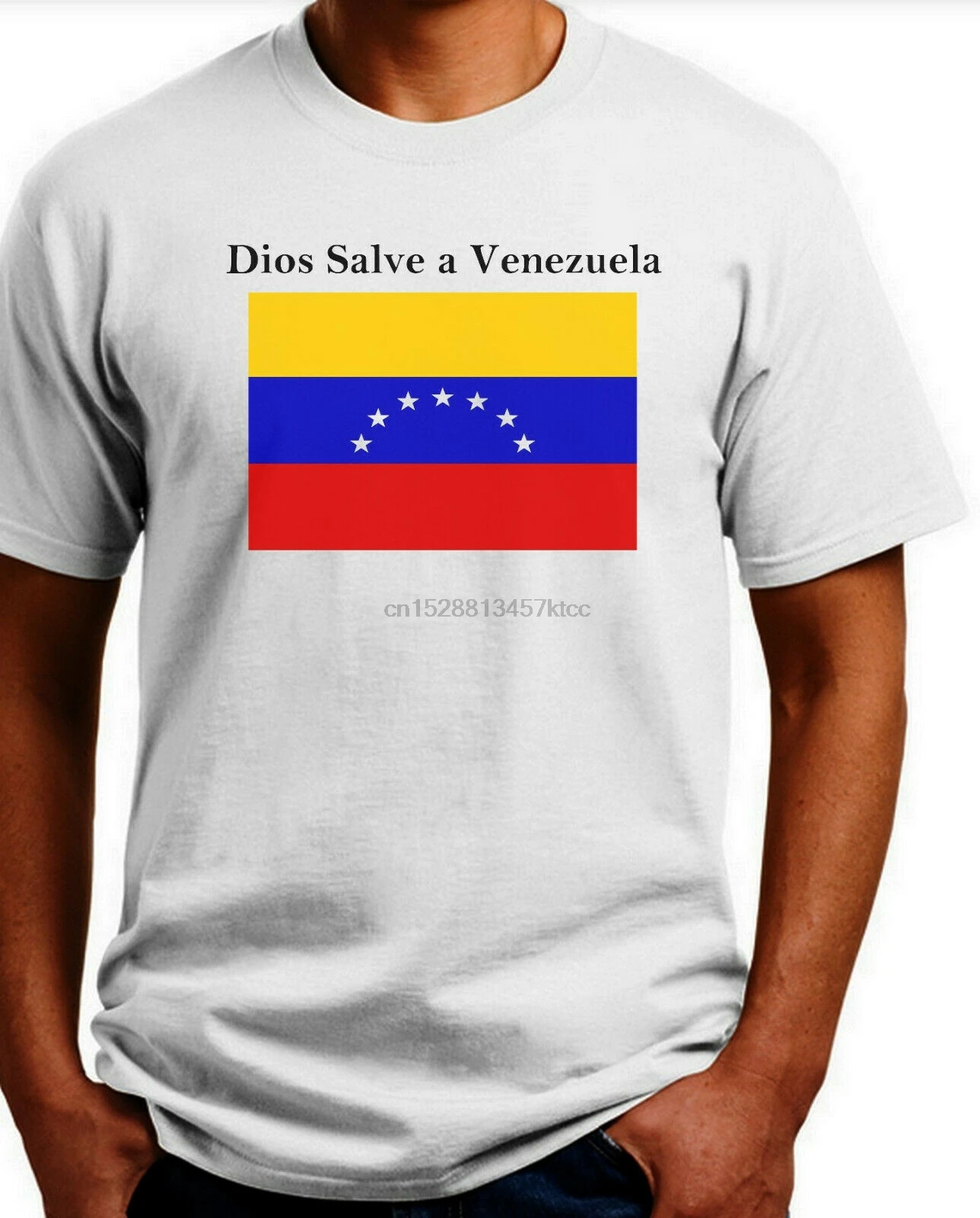 Dios Salve A Venezuela T-Shirt. AshKhakiWhiteYellow Small-Xxxl.Free Ship Usa | Мужская одежда