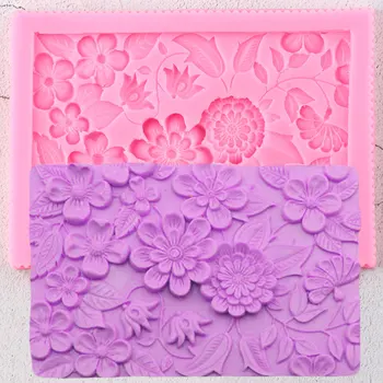 

Flower Lace Cake Border Silicone Molds Cupcake Topper Wedding Fondant Cake Decorating Tools Candy Clay Chocolate Gumpaste Moulds