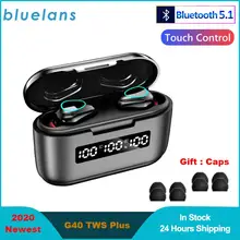 

G40 TWS Plus Bluetooth 5.1 Earphones Mini Touch Control 9D Hifi Stereo Sports Dual-Mic Earbuds With 3500Mah Charging Box