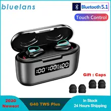 G40 TWS Plus Bluetooth 5,1 Kopfhörer Mini Touch Control 9D Hifi Stereo Sport Dual-Mic Ohrhörer Mit 3500Mah lade Box