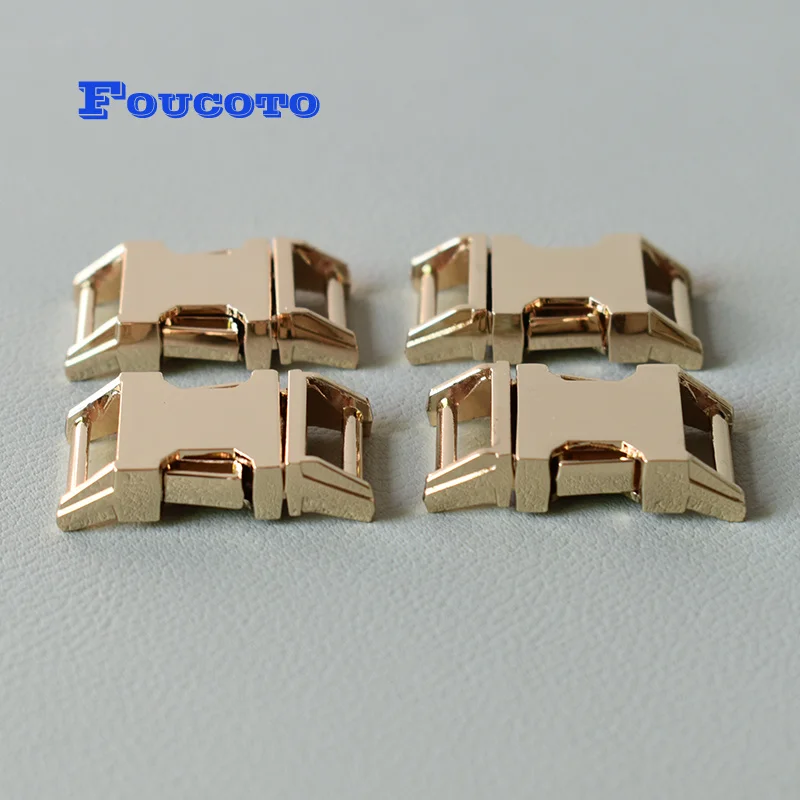 

50pcs metal belt buckles quick side release buckle clip clasp snap hook 15mm webbing DIY dog collar paracord sewing accessories