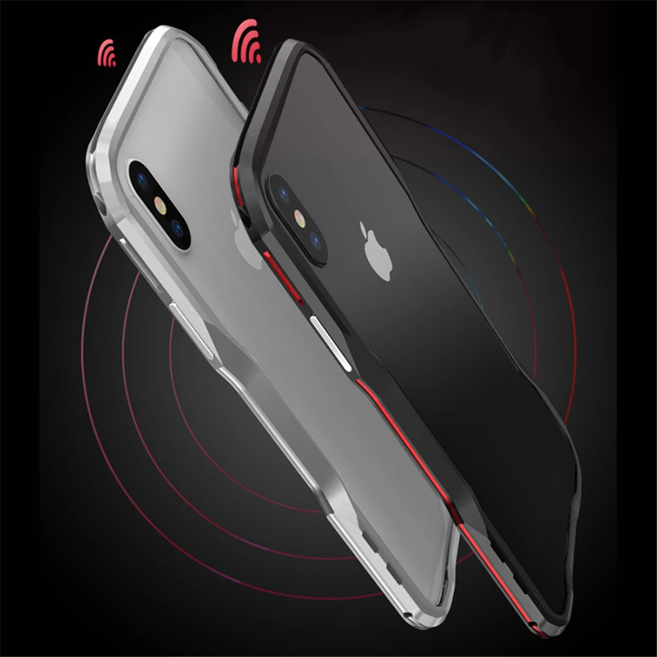 Металлический бампер LUPHIE чехол для iPhone Xs Max X Xr Чехлы Роскошная алюминиевая рамка 3D Защитная крышка для Apple iPhone 8 7 Plus Funda