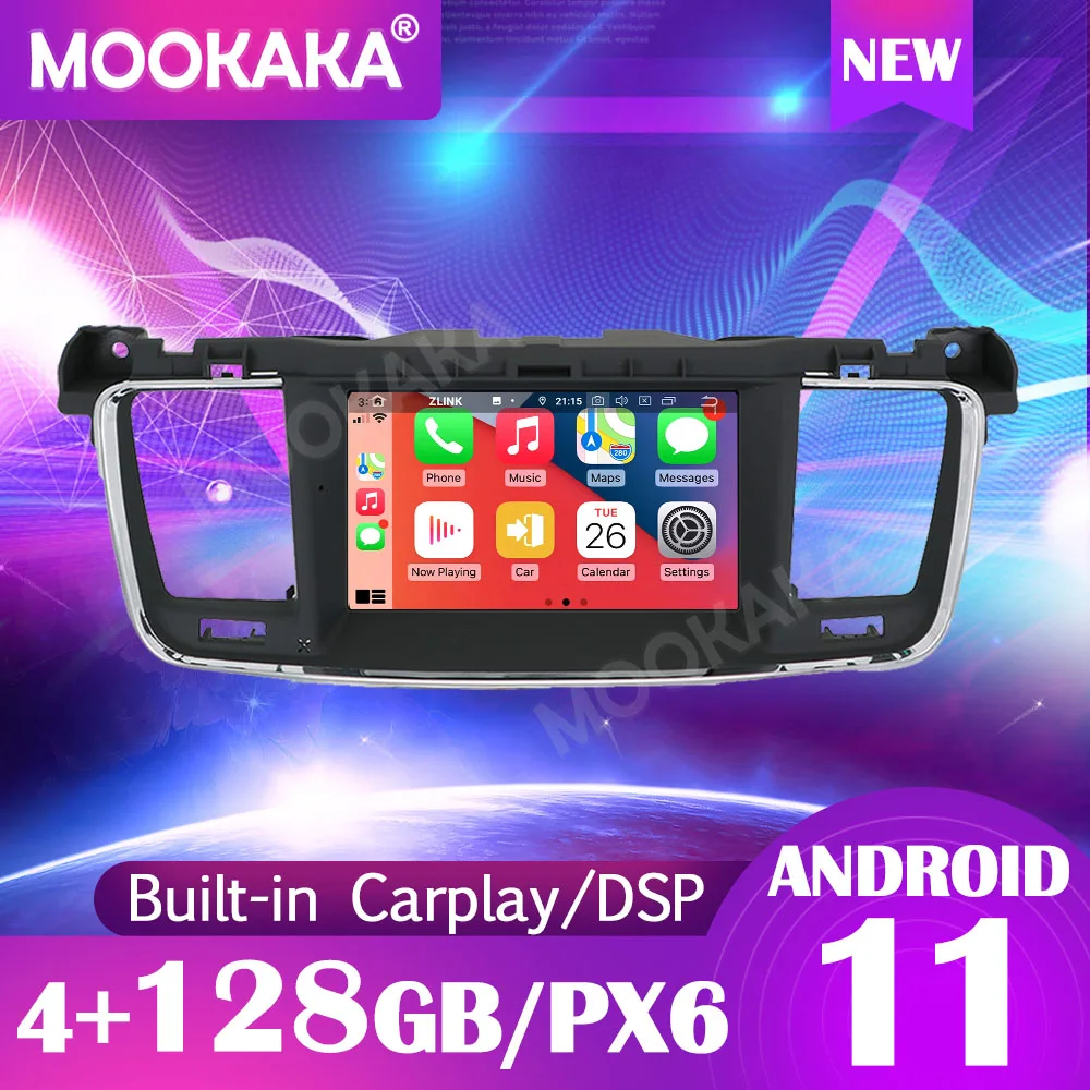 Android 11.0 4+128GB Car Radio Carplay For Peugeot 508 2011-2017 Touch Screen Autoradio DSP DVD Multimedia Player GPS Navigation |