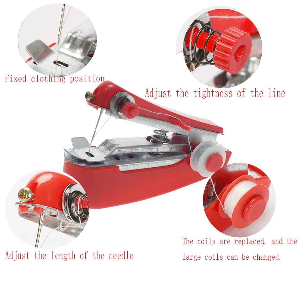 Ручная швейная машинка ручной ремонт Бытовая миниатюрная портативная швейная машинка мини-швейная машинка