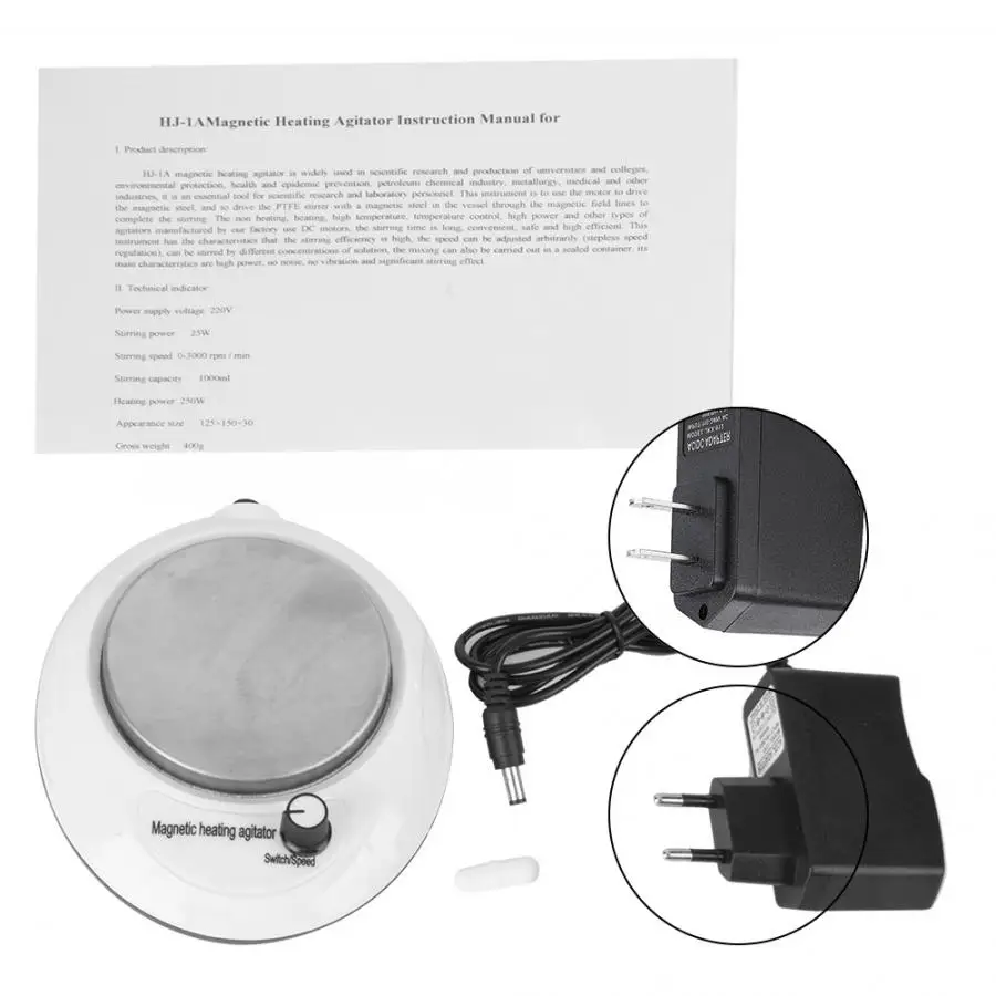 

Magnetic Mixer Optometry Digital 1L Magnetic Stirrer Mixer Machine 0-3000 RPM with Heated Function Optometria
