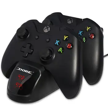 

HobbyLane Double-slot Charging Dock with 2 Batteries for Xbox One S/X Game Controllers d35