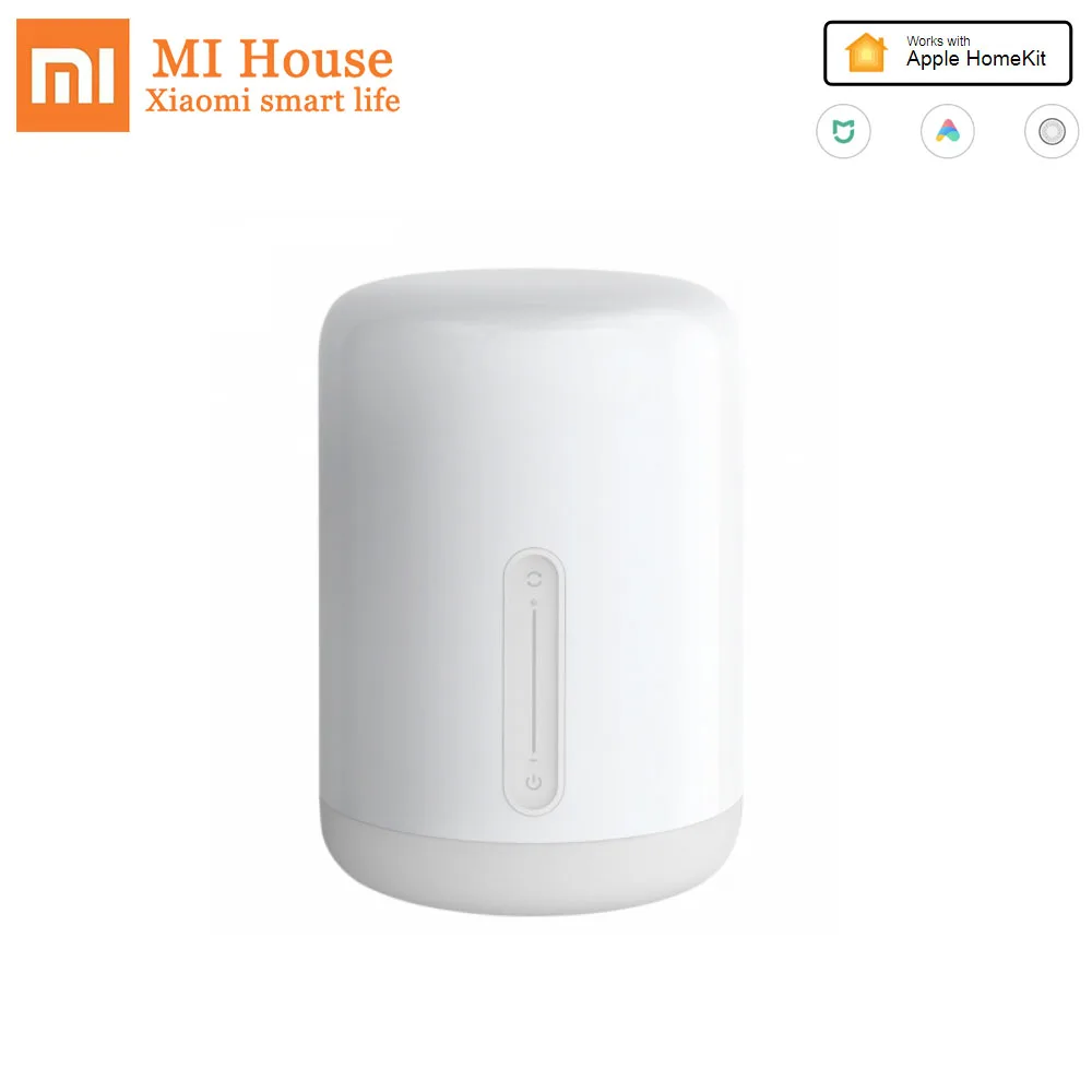 

Original Xiaomi Mijia Bedside Lamp 2 Bluetooth WiFi Touch Panel APP Control RGB Table Lamp Works with Apple HomeKit Siri