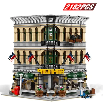 

Creator Expert Building Blocks Technic Architecture Designer City Town Corner Department Store Building Creators Toys for Adult