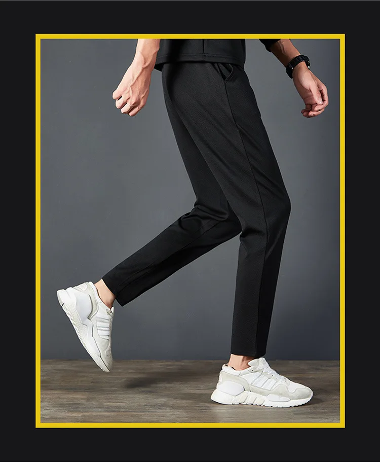 MEN'S Casual Pants Autumn New Style Men's Trousers Korean-style Slim Fit Elasticity Skinny Pants Fashion Solid Color Long P