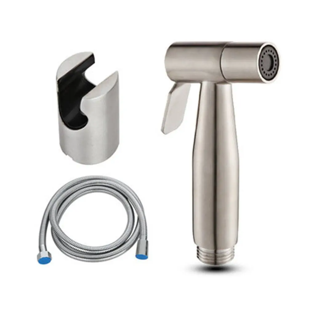 

Cleansing Body Blisters 304 Stainless Steel Toilet Spray Gun Faucet Set Knob Type Booster Flusher Nozzle kit