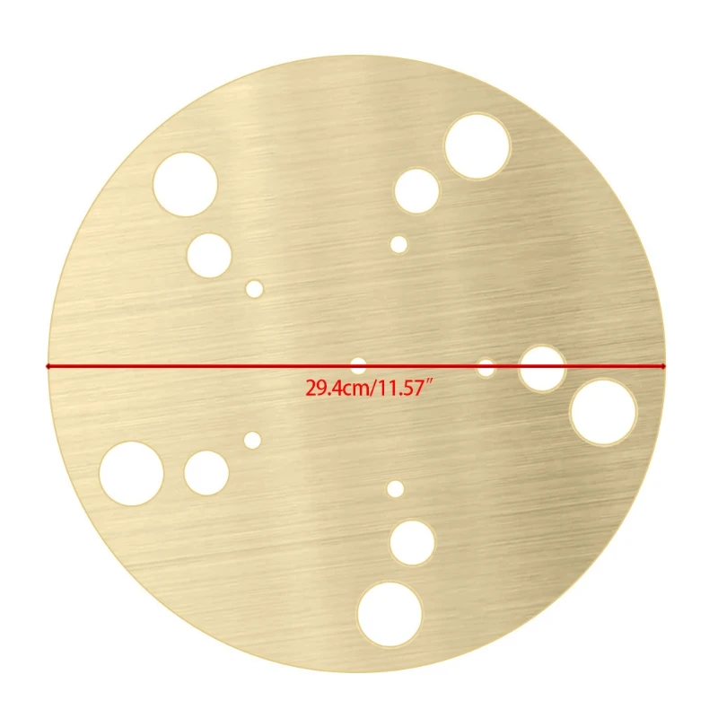 Vinyl Record Player Accessories Durable Anti-Static Turntable Mat 29cm Diameter Pure Copper Record Player Pad turntable setup kit