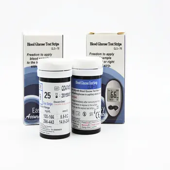 

Electronic Blood Glucose Meter Blood Glucose Test Paper Measure Blood Sugar Blood Glucose Meter 25 Test Strips + 25 Lancets /