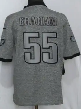 For men Мужские взрослые 3 Rosen 55 Chubb 55 Vander esch 29 Fitzpatrick 8 Jackson 27 Jenkins 55 Graham 62 Kelce Jersey - Цвет: For men