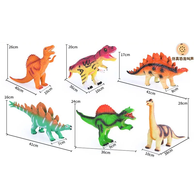 

8 of Jurassic World Solid Simulated Dinosaur Models 5.5-Inch T-Rex Stegosaurus Plastic Animal Toy
