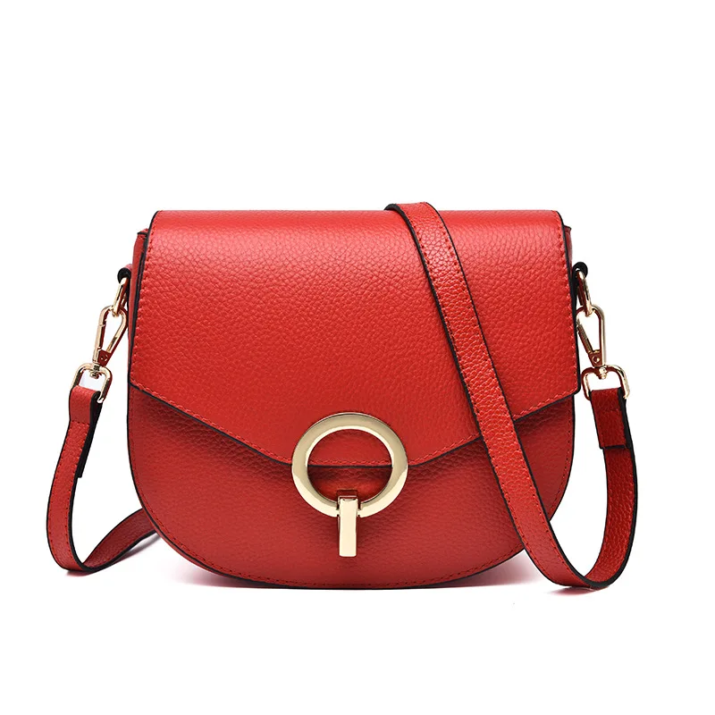 

2019 New Style Shoulder Bag Women's Korean-style Fashion WOMEN'S Leather Bags Full-grain Leather Women's Mini Messenger Bag
