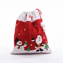 1 шт рождественские подарочные пакеты Санта-Клаус Рождественская елка упаковочные сумки с новым годом сумки для конфет Рождественский Декор