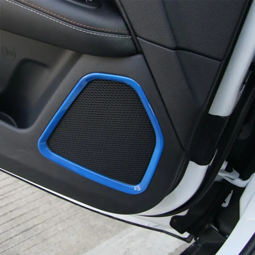 Yimaautotrim авто аксессуары для двери автомобиля аудио динамик звук рамка Крышка отделка 4 шт. ABS подходит для Jeep Compass