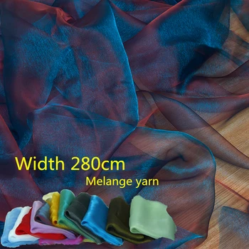 

280cm x 50cm Mariage Tulle Piece Sheer Crystal wedding decoration Organza Fabric Birthday Event home Party