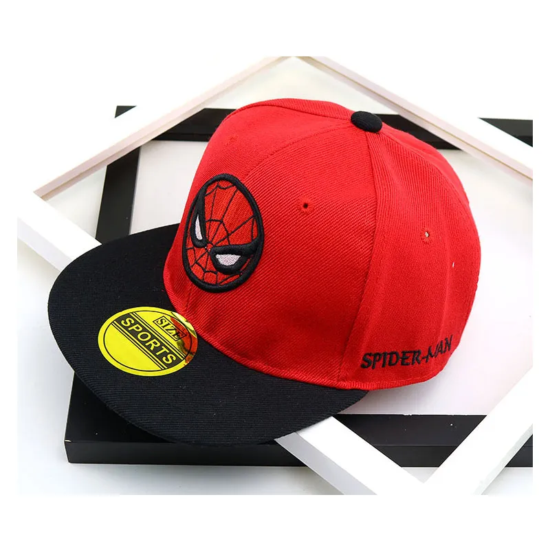 SQTEIO Летняя Детская кепка с героями мультфильмов Snapback Marvel Человек-паук Капитан Америка горра хип-хоп кепка - Цвет: 12