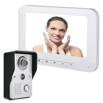 

7inch Security Smart Visual Doorbell Night Vision Video Record Camera Intercom