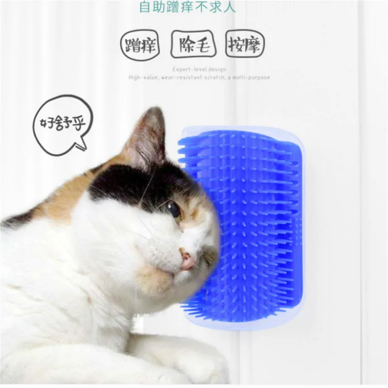 Удобная Расческа для домашних животных угловая щетка котов почесывание удаления