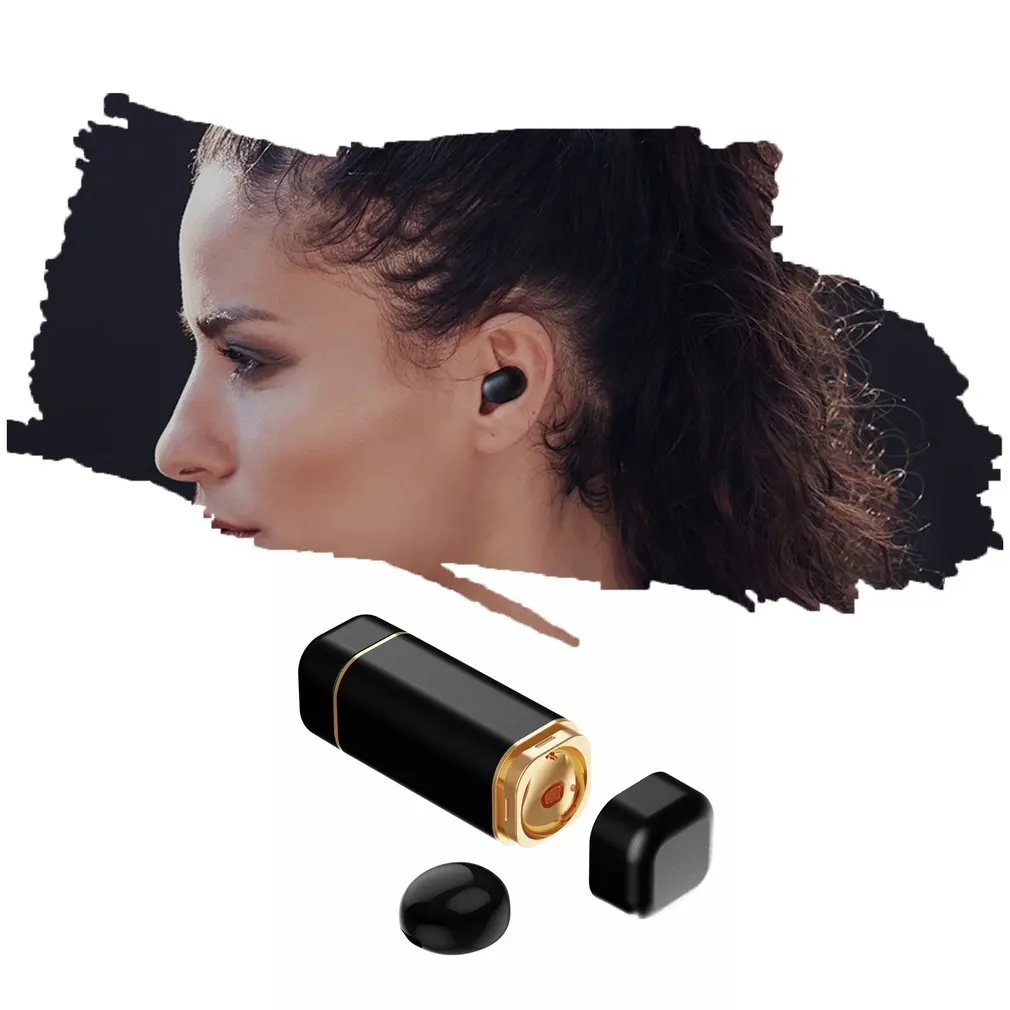 Lipstick Wireless headsets Mini version 4 2 Earphones Charging Warehouse Headphones Long Transmission Distance