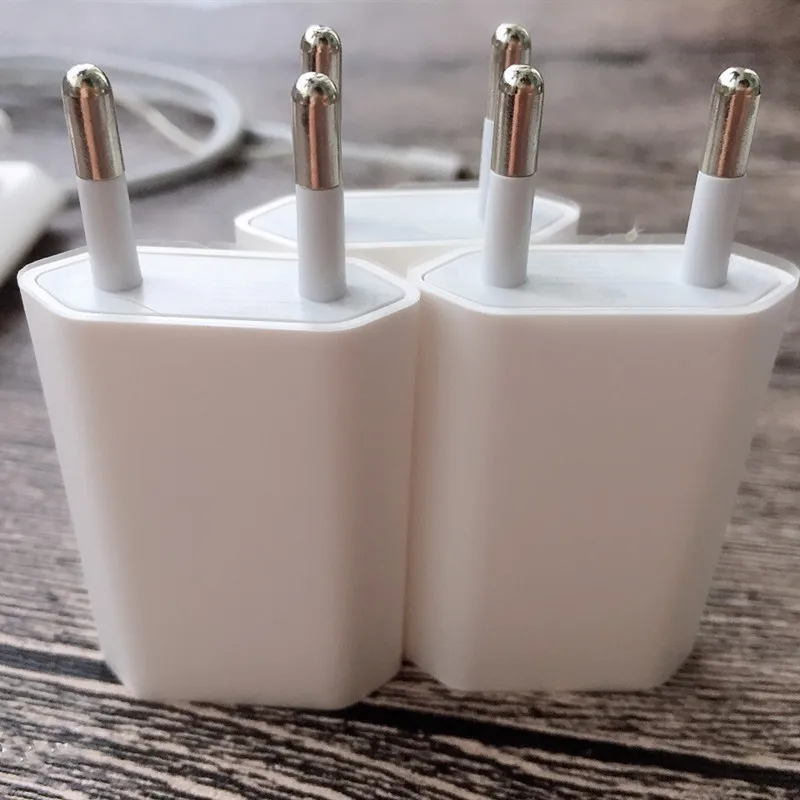 10 шт./лот 1: 1 оригинальное качество A1400 ЕС США штекер USB AC зарядное устройство настенный адаптер Зарядник для 5 5S 6 7 PLUS с упаковкой