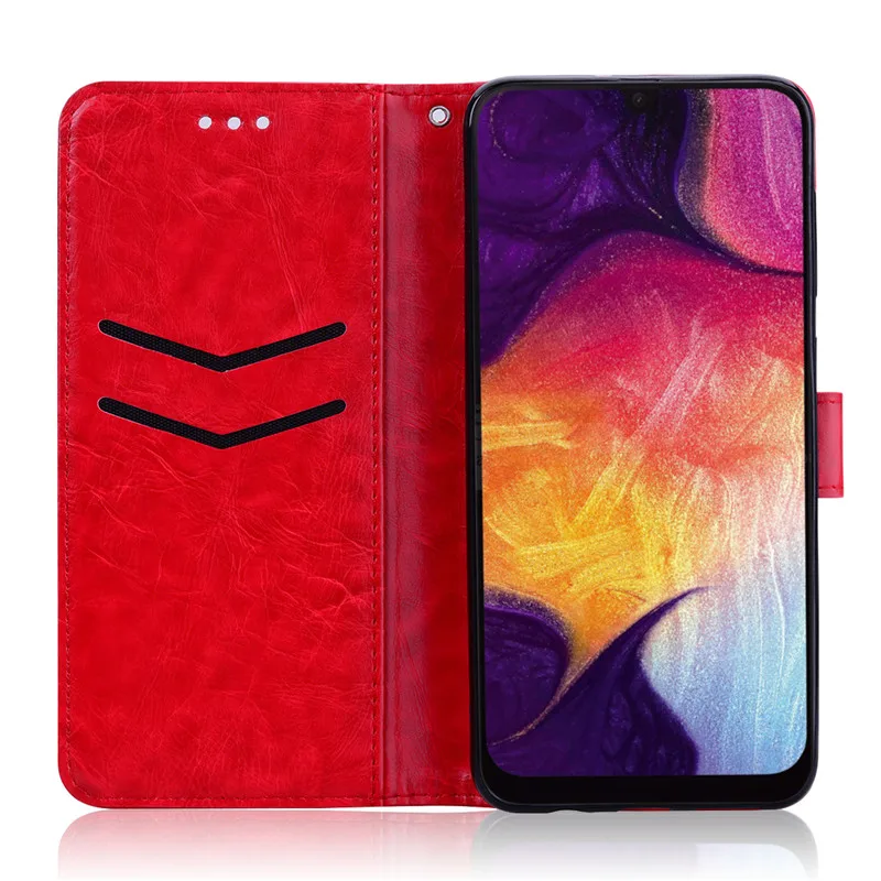 Для samsung Galaxy A50 чехол мягкий кожаный из ТПУ Флип Чехол-бумажник для samsung A50 A505 A505F SM-A505F чехол для телефона