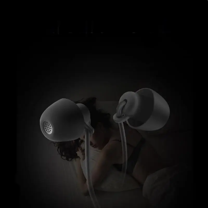 Sleep Earphone Headphones for Children Kids Student Anti-noise Sleeping Soft Wired Earphones 3.5 with Microphone for Sony Phone (4)