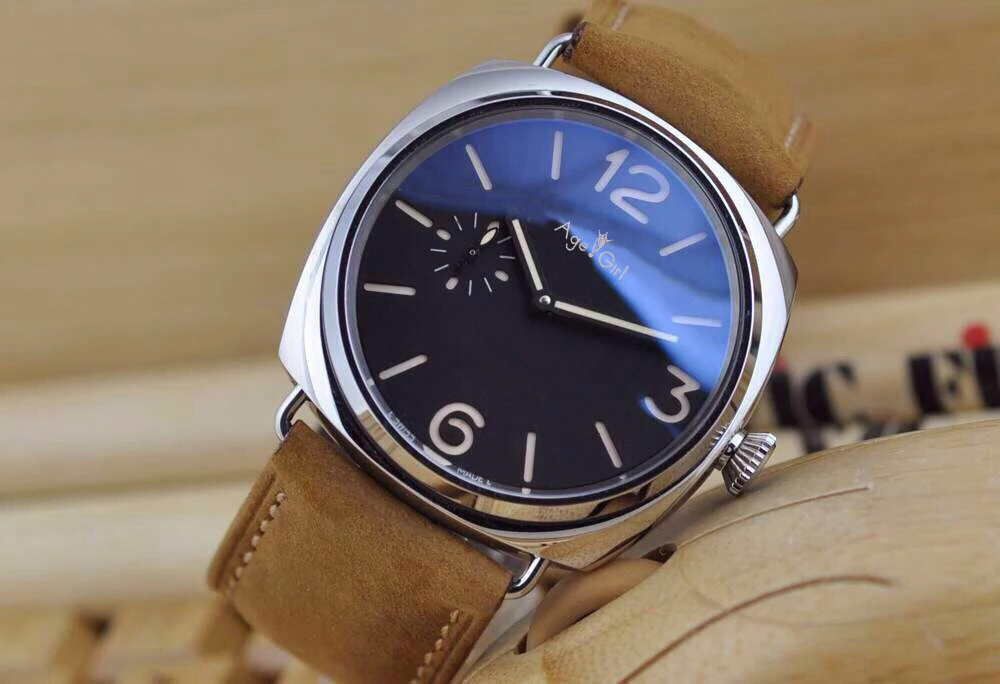 

Luxury Brand New Men Automatic Mechanical Sapphire Stainless Steel Watches Silver Black Brown Leather Watch Glass Back AAA+