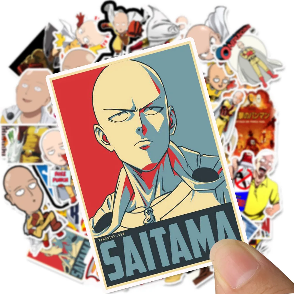 100 шт мультяшная наклейка ONE PUNCH-MAN для ноутбука, гитары, стакана воды для серфинга, скейтборда, багажа, велосипеда, холодильника, наклейка для скрапбукинга, Декор