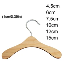 

10Pcs Practical Non-Slip Wooden Dolls Clothes Hangers Doll Coat Dress Accessories Jacket Organization Shelf