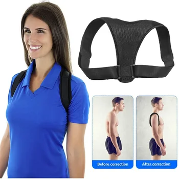 

Adjustable Back Posture Corrector Women Men, Prevent Slouching Relieve Pain Posture Straps, Clavicle Support Brace Drop Shipping