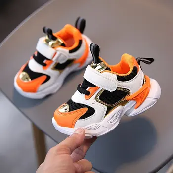 

Sneakers children's Casual shoes color matching Hook&Loop running outdoor three-color 2020 spring and autumn new fashion trend