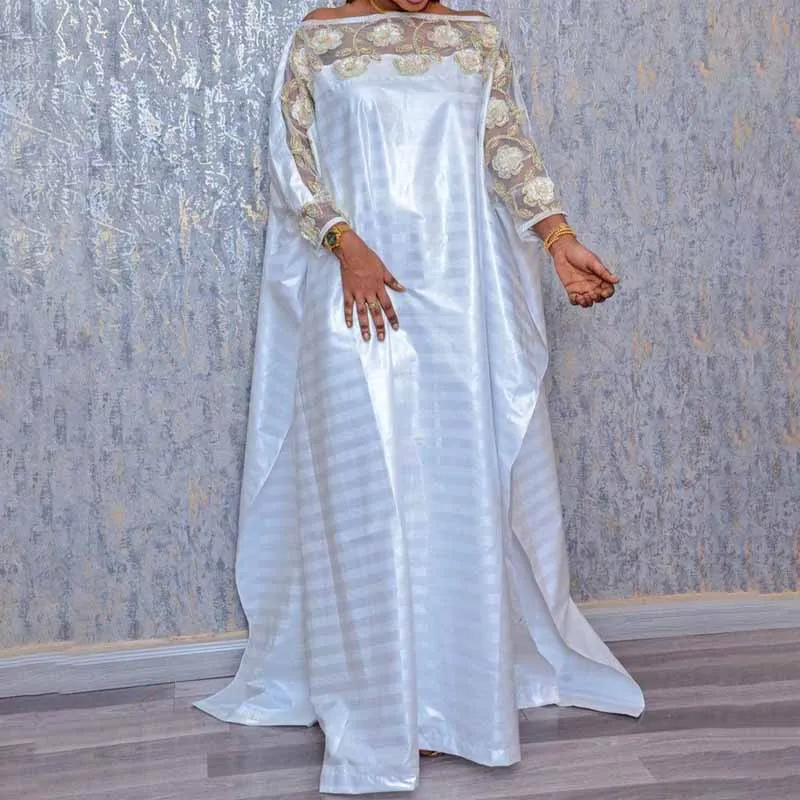 Dubai African Dresses For Women Plus Size Boubou Nigerian Clothes Ankara Dashiki Long Dress Embroidered Kaftan Robe Djellaba